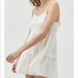 Urban Outfitters White Babydoll Dress